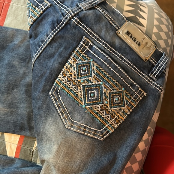 Adults Boot Cut Jeans Sz 8 - Picture 3 of 6